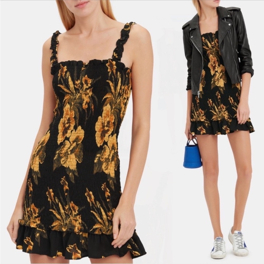 Faithfull the Brand - Del Mar Mini Dress Caribbean Print Size 6- medium